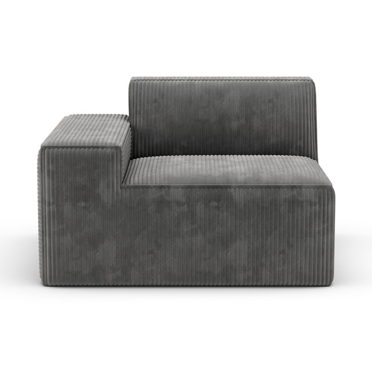 Wrought Studio Malyla Corduroy Sectional SofaLeft Wayfair